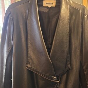 BB DAKOTA Black Faux Leather Women's Jacket
